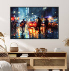 94605-MGV-CV-36X24-African American Jazz Canvas - Abstract Music Wall Art Print - Abstract Jazz Wall Art Framed Prints for Home Decor