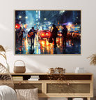 94605-MGV-CV-36X24-African American Jazz Canvas - Abstract Music Wall Art Print - Abstract Jazz Wall Art Framed Prints for Home Decor