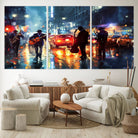 94605-MGV-CV-36X24-African American Jazz Canvas - Abstract Music Wall Art Print - Abstract Jazz Wall Art Framed Prints for Home Decor