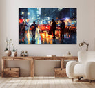94605-MGV-CV-36X24-African American Jazz Canvas - Abstract Music Wall Art Print - Abstract Jazz Wall Art Framed Prints for Home Decor