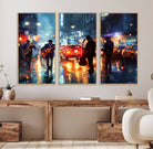 94605-MGV-CV-36X24-African American Jazz Canvas - Abstract Music Wall Art Print - Abstract Jazz Wall Art Framed Prints for Home Decor