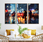 94605-MGV-CV-36X24-African American Jazz Canvas - Abstract Music Wall Art Print - Abstract Jazz Wall Art Framed Prints for Home Decor