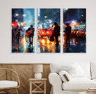 94605-MGV-CV-36X24-African American Jazz Canvas - Abstract Music Wall Art Print - Abstract Jazz Wall Art Framed Prints for Home Decor