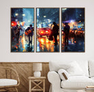 94605-MGV-CV-36X24-African American Jazz Canvas - Abstract Music Wall Art Print - Abstract Jazz Wall Art Framed Prints for Home Decor