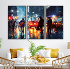 94605-MGV-CV-36X24-African American Jazz Canvas - Abstract Music Wall Art Print - Abstract Jazz Wall Art Framed Prints for Home Decor