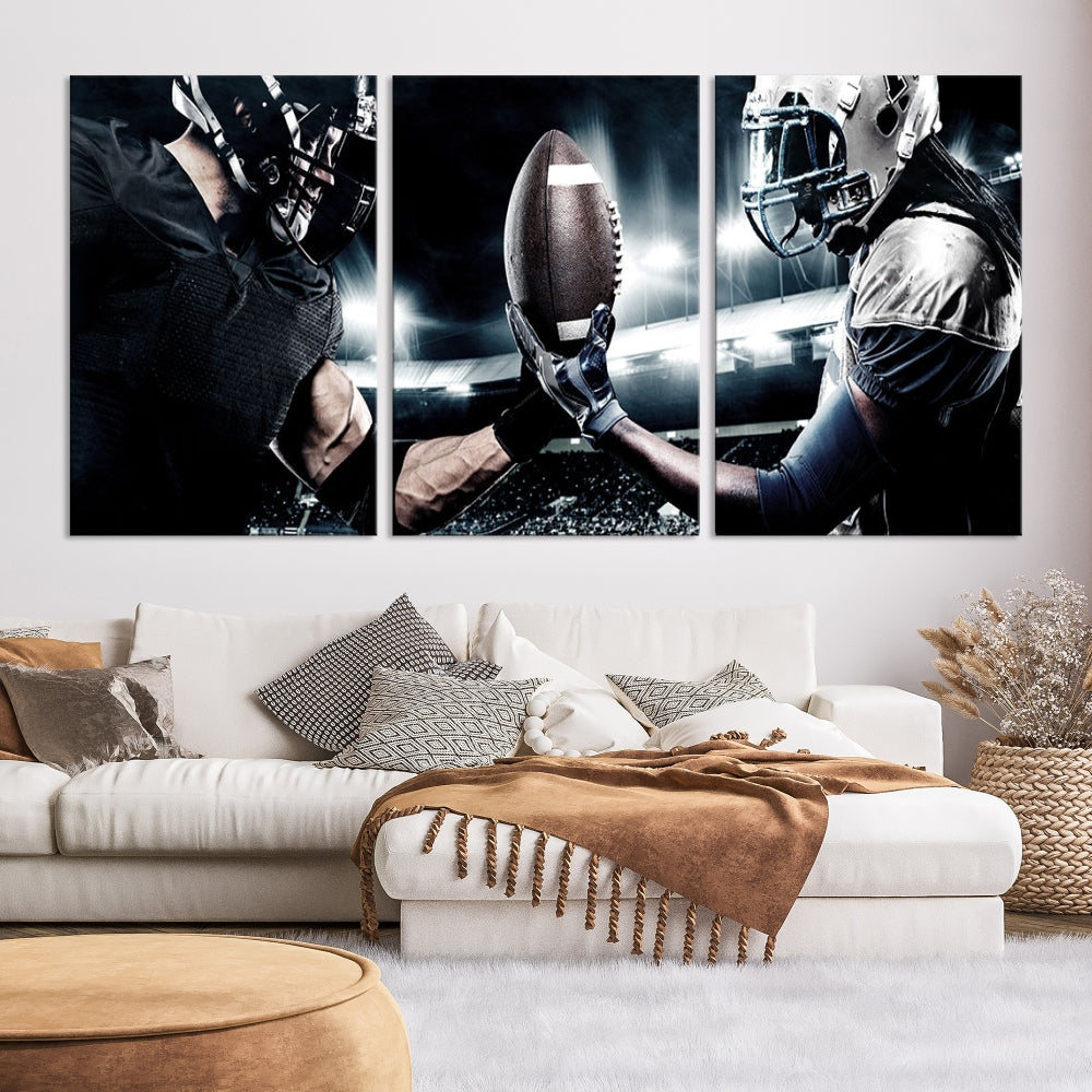 Edit-Images-American Football Wall Art Canvas Print