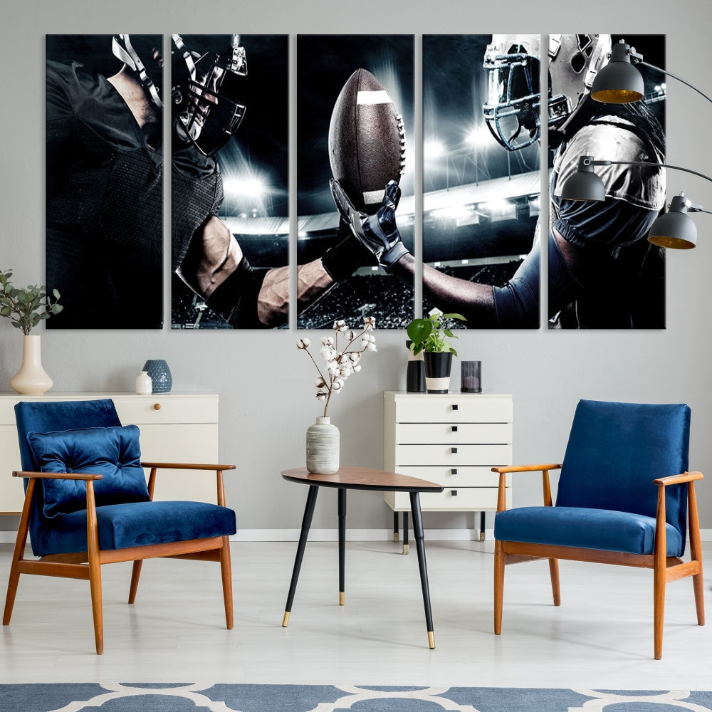 Edit-Images-American Football Wall Art Canvas Print