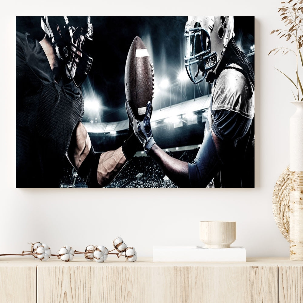 Edit-Images-American Football Wall Art Canvas Print