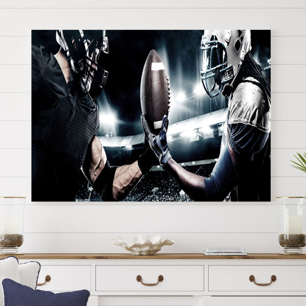 Edit-Images-American Football Wall Art Canvas Print
