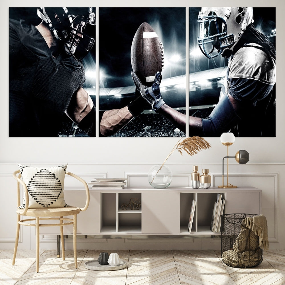 Edit-Images-American Football Wall Art Canvas Print