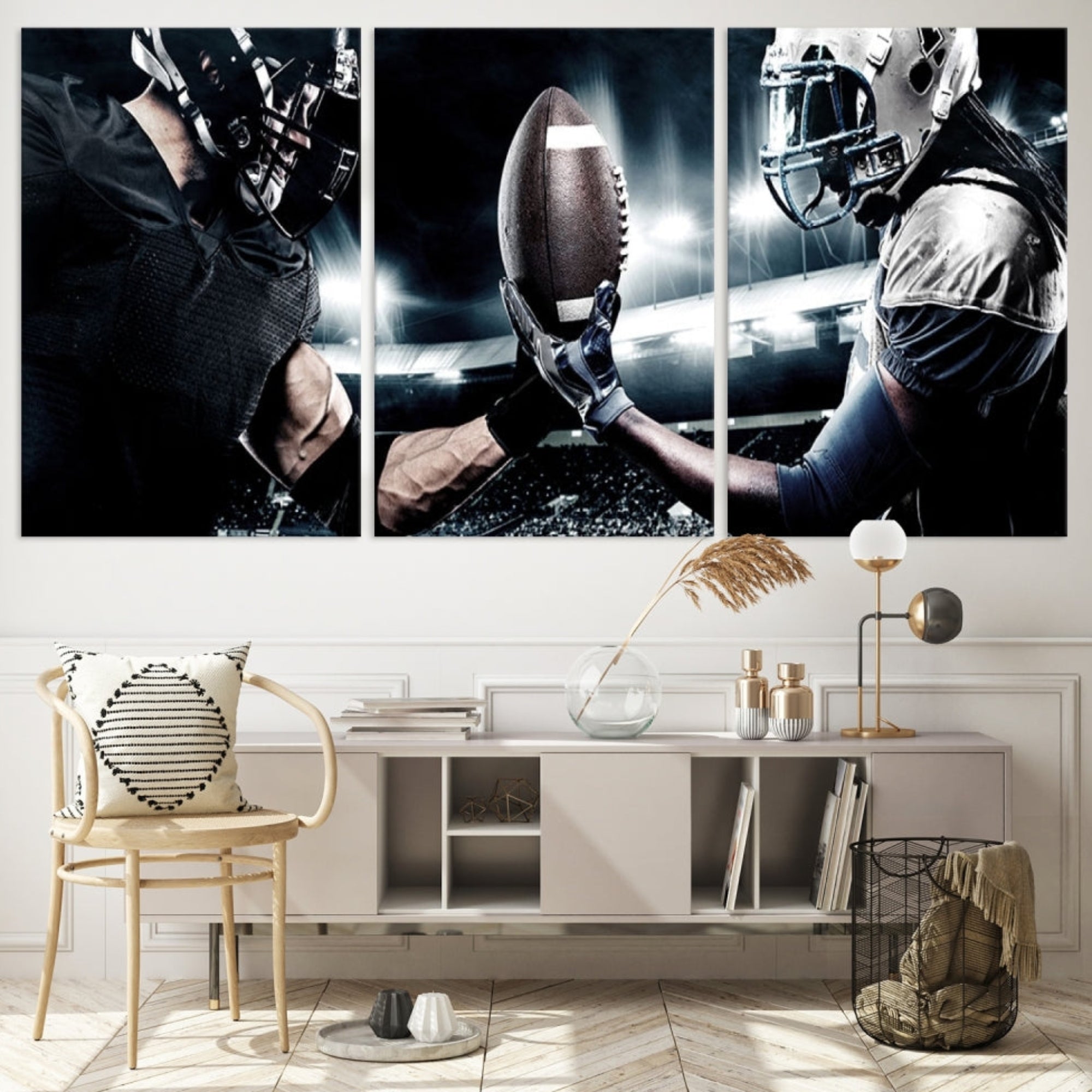 Edit-Images-American Football Wall Art Canvas Print