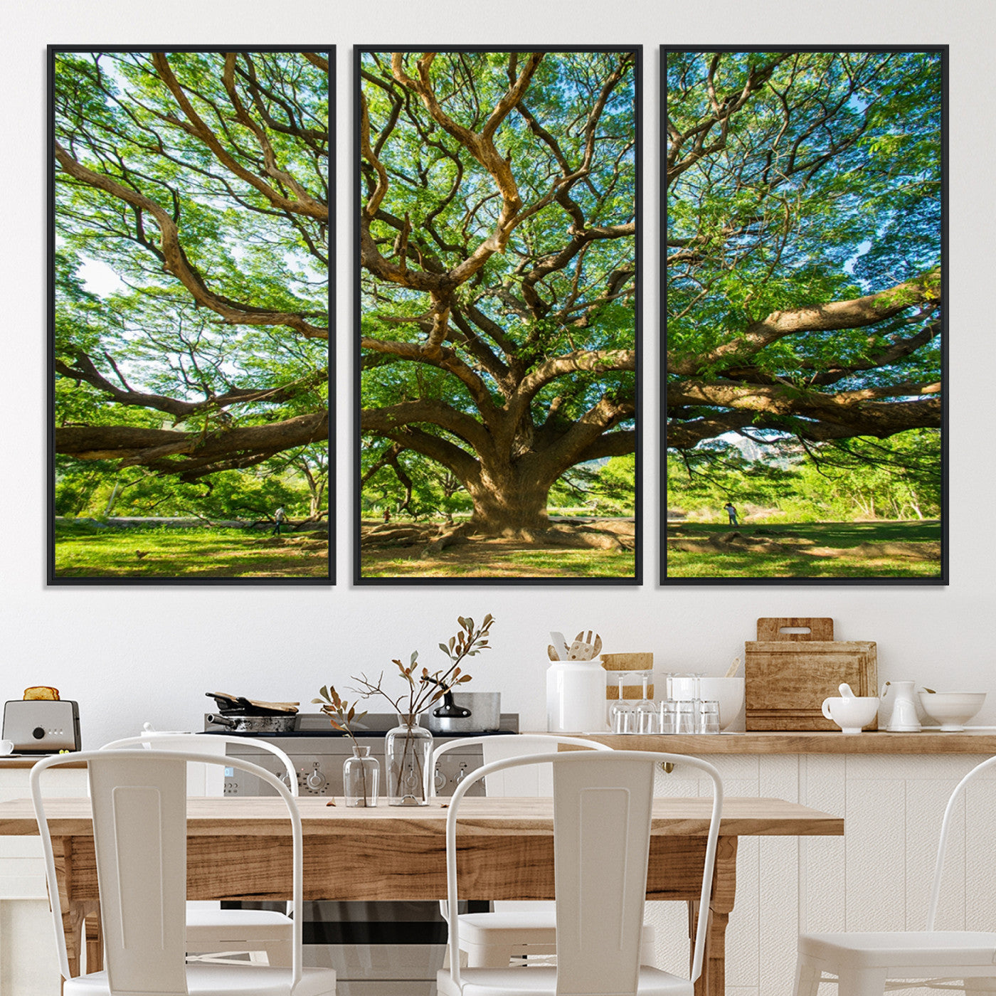 70569-MGV-CV-36X24-Angel Oak Tree Wall Art | Oak Canvas Print | Multi Panel Landscape Wall Art | Ready to Hang Wall Art for Living Room