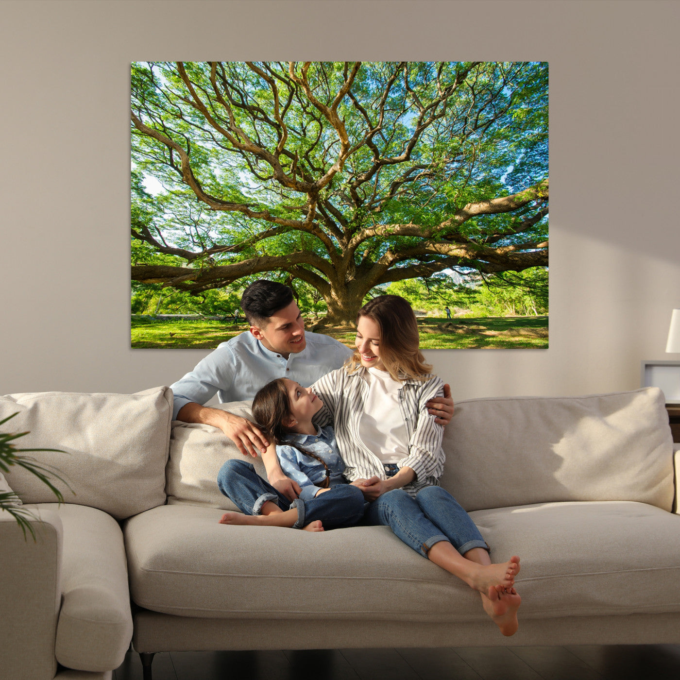 Angel Oak Tree Wall Art | Oak Canvas Print | Multi Panel Landscape Wall Art | Ready to Hang Wall Art for Living Room