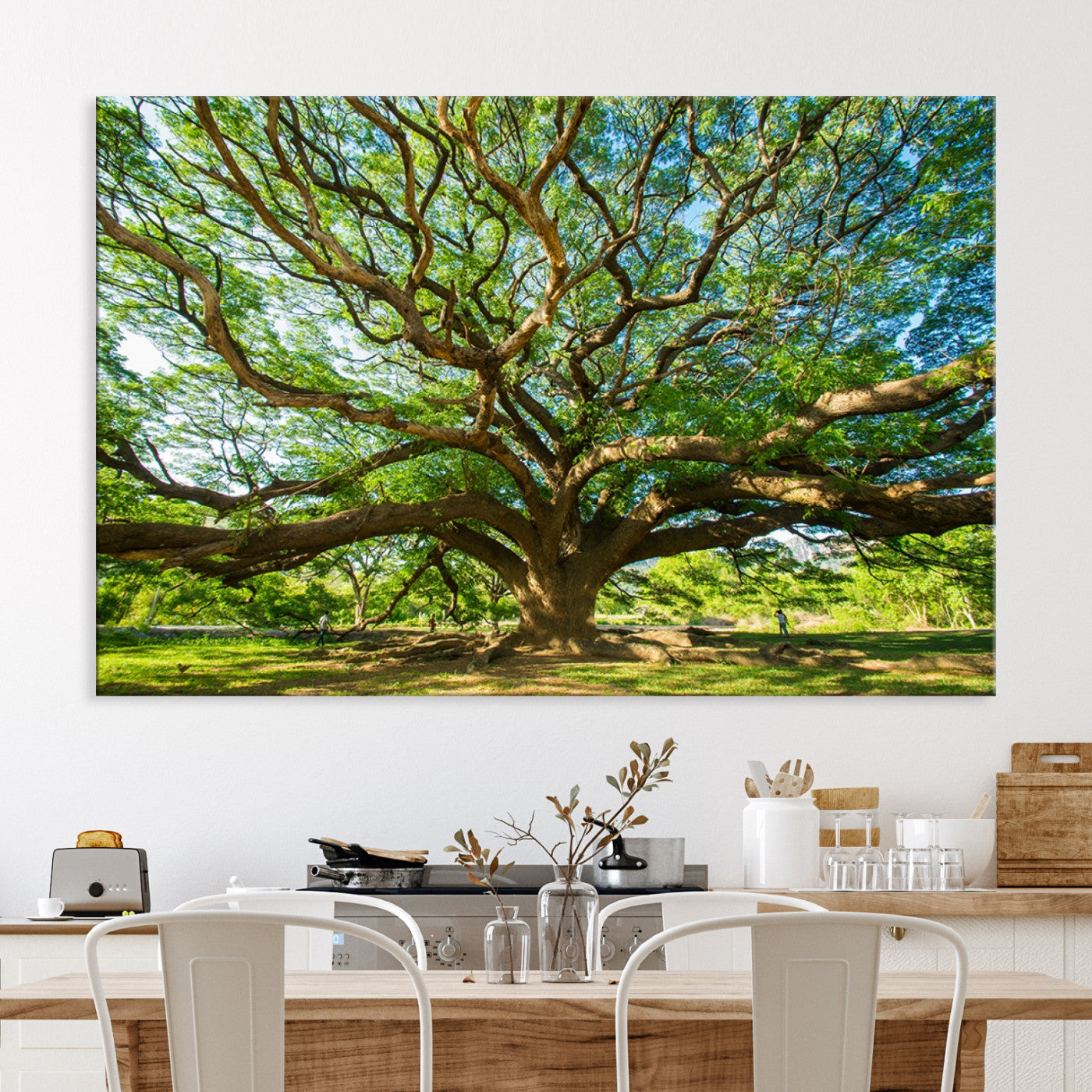 Angel Oak Tree Wall Art | Oak Canvas Print | Multi Panel Landscape Wall Art | Ready to Hang Wall Art for Living Room