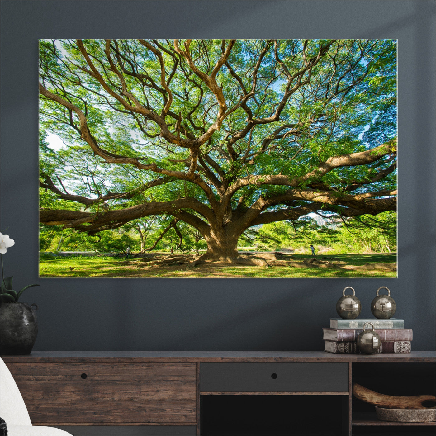 Angel Oak Tree Wall Art | Oak Canvas Print | Multi Panel Landscape Wall Art | Ready to Hang Wall Art for Living Room