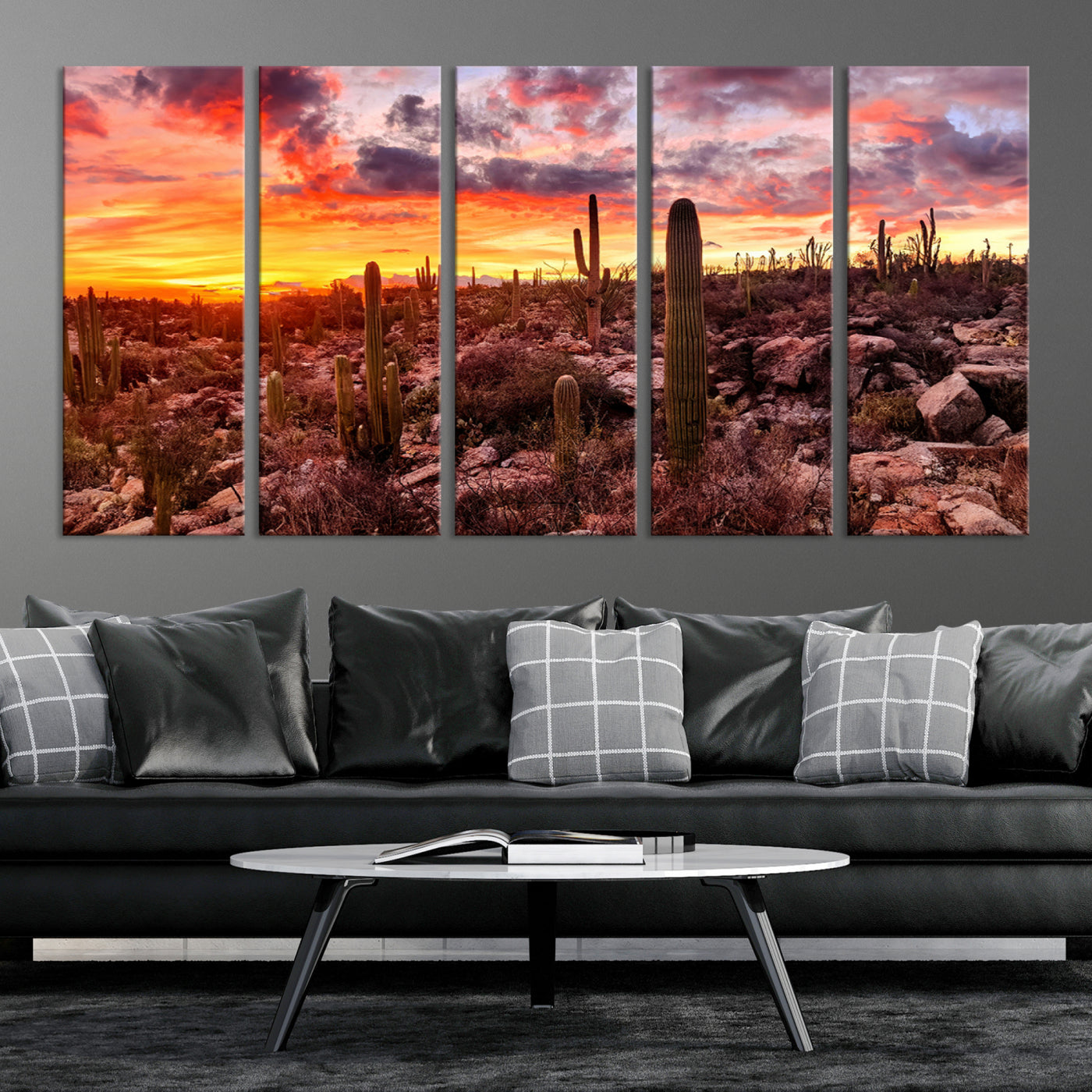 18067-MGV-CV-36X24-Arizona Desert Print, Western Cowboy Wall Art Print