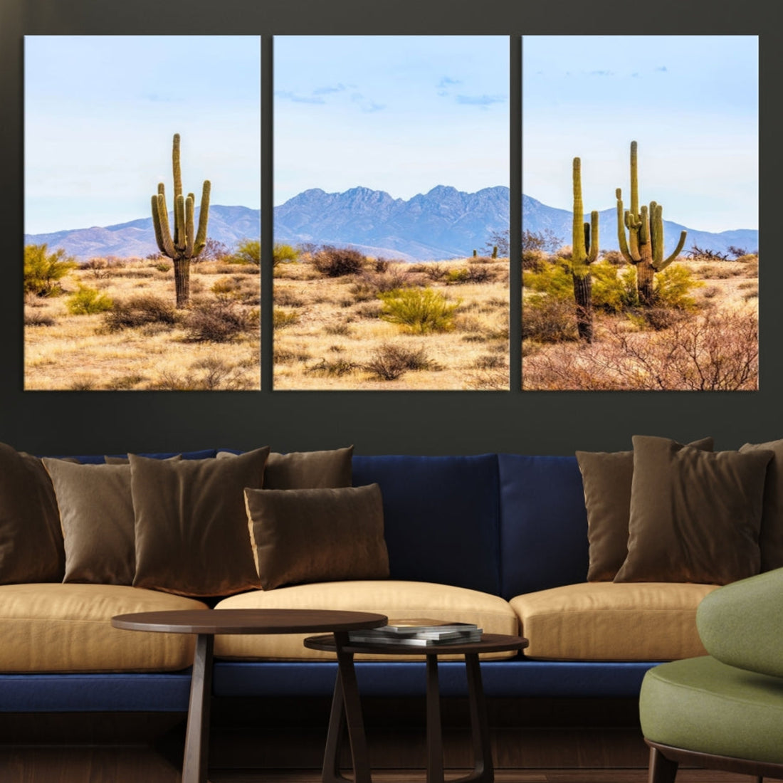 Arizona Desert Cactus Wall Art Canvas Print