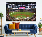 Arizona Diamondbacks Baseball Team Print - Phoenix Chase Field Baseball Stadium Wall Art Canvas Print