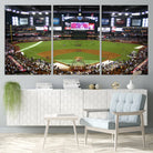 Arizona Diamondbacks Baseball Team Print - Phoenix Chase Field Baseball Stadium Wall Art Canvas Print