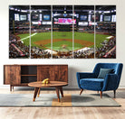 91630-MGV-CV-36X24-Arizona Diamondbacks Baseball Team Print - Phoenix Chase Field Baseball Stadium Wall Art Canvas Print