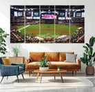 91630-MGV-CV-36X24-Arizona Diamondbacks Baseball Team Print - Phoenix Chase Field Baseball Stadium Wall Art Canvas Print