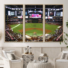 91630-MGV-CV-36X24-Arizona Diamondbacks Baseball Team Print - Phoenix Chase Field Baseball Stadium Wall Art Canvas Print