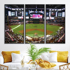 91630-MGV-FC-48X32-3P_Black-Arizona Diamondbacks Baseball Team Print - Phoenix Chase Field Baseball Stadium Wall Art Canvas Print