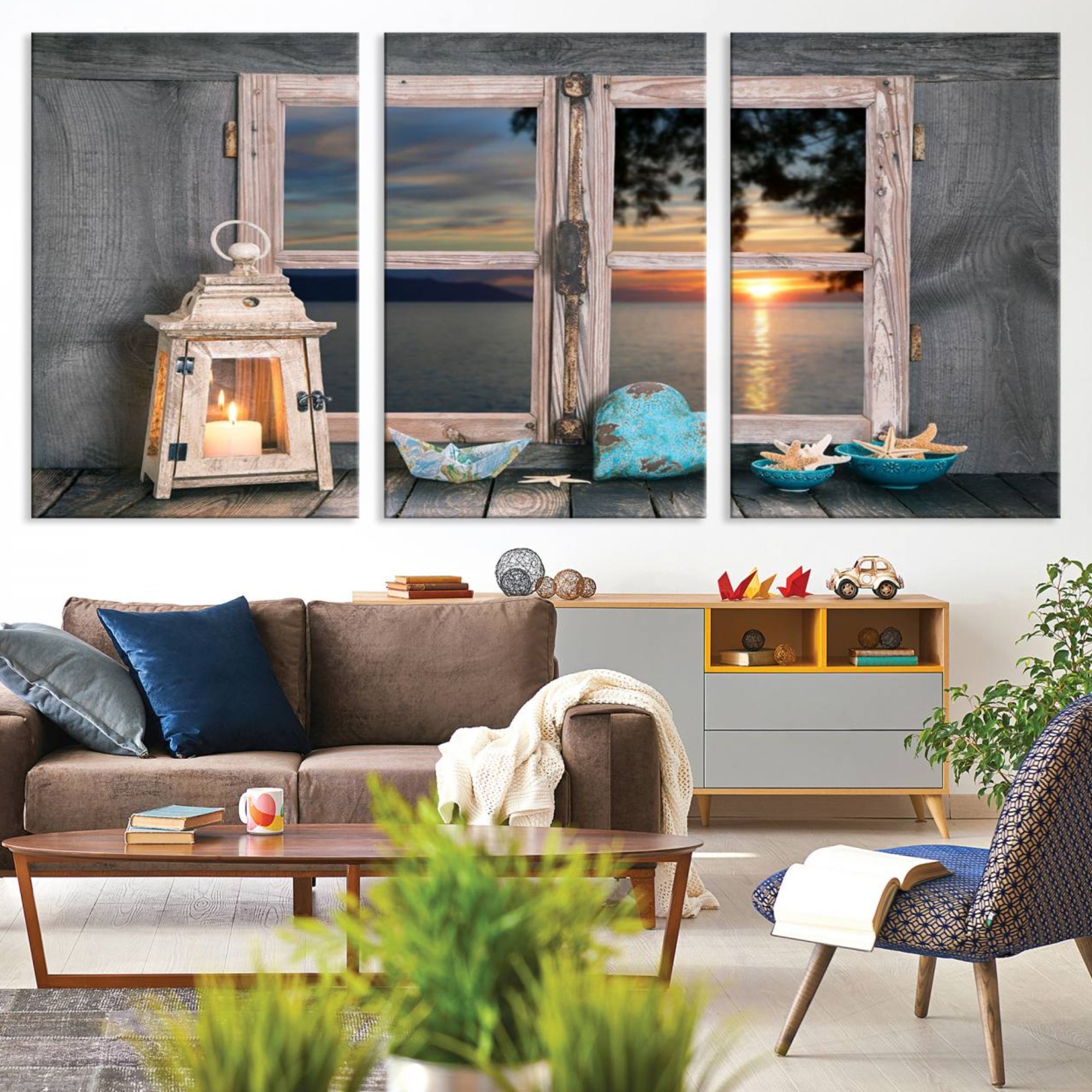 95268-MGV-CV-36X24-Astonishing Sunset from the Window Wall Art Canvas Print