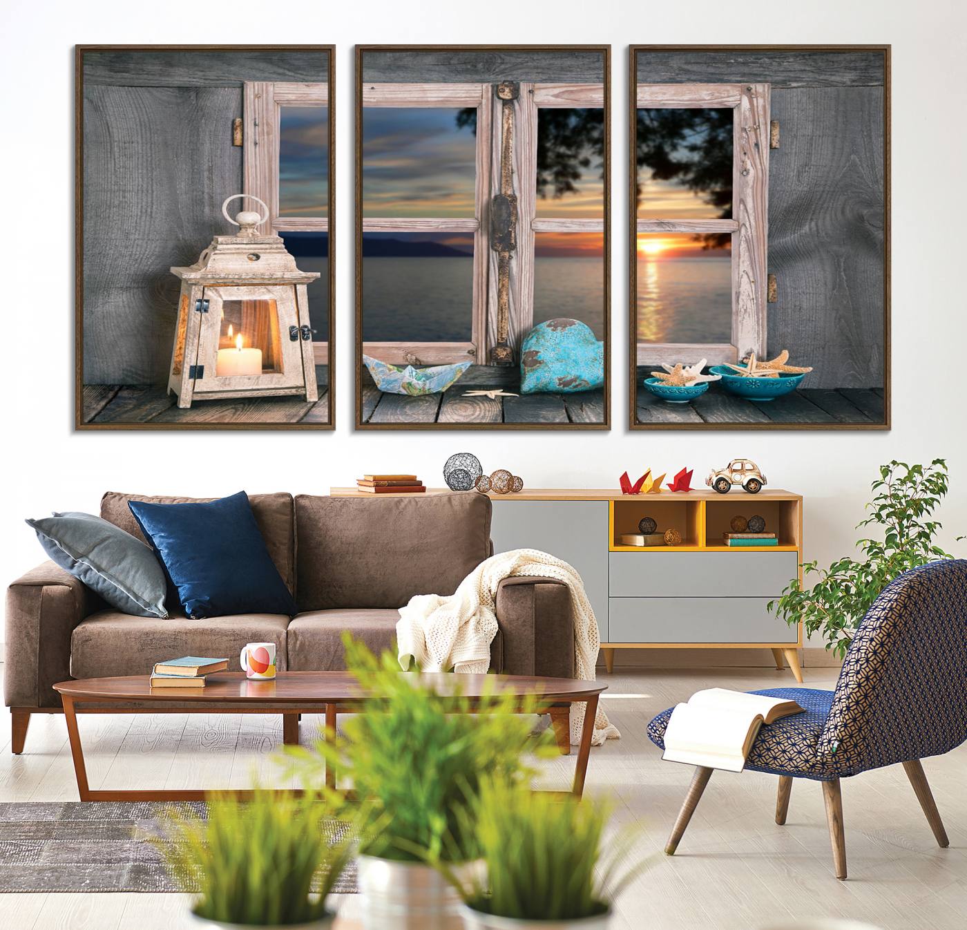 95268-MGV-CV-36X24-Astonishing Sunset from the Window Wall Art Canvas Print