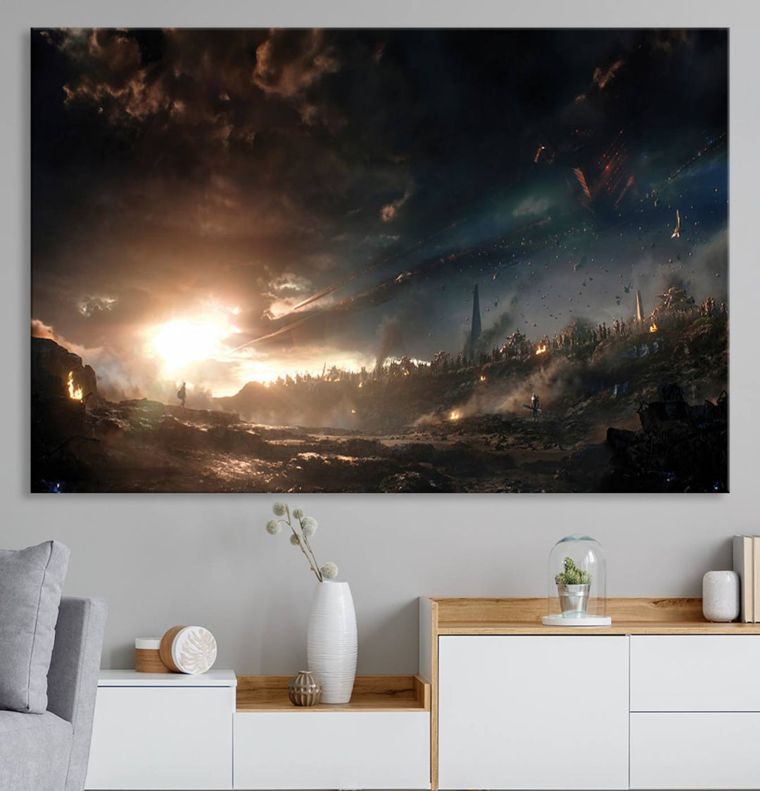 Avengers Planet Wall Art Canvas Print