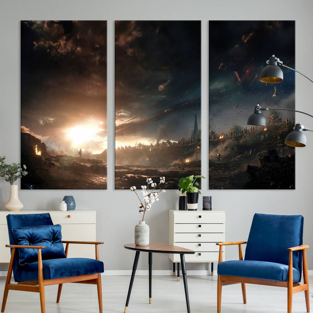 Avengers Planet Wall Art Canvas Print
