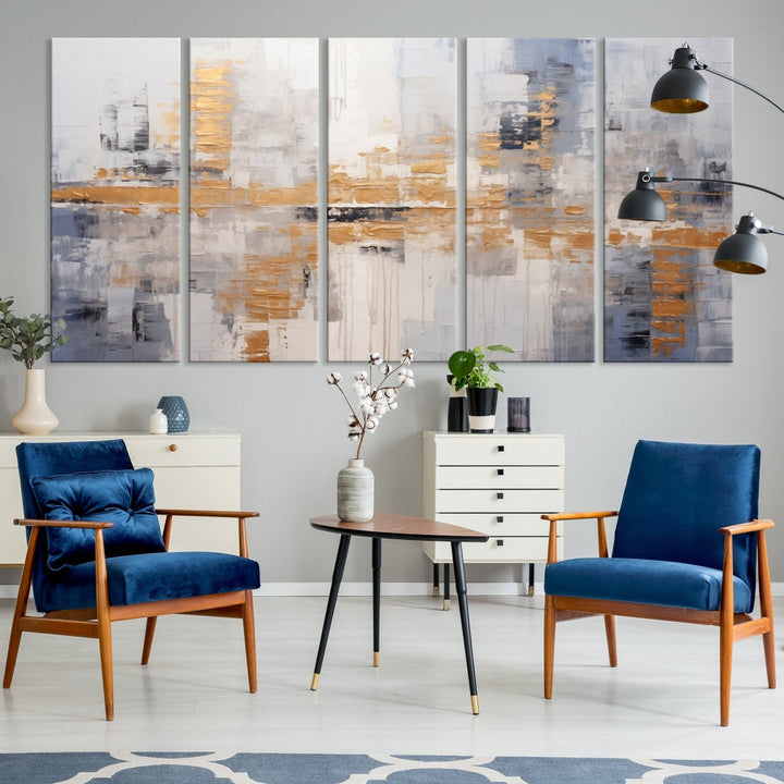 Edit-Images-Beige Modern Large Abstract Wall Art, Beige Modern Wall Art Canvas Print