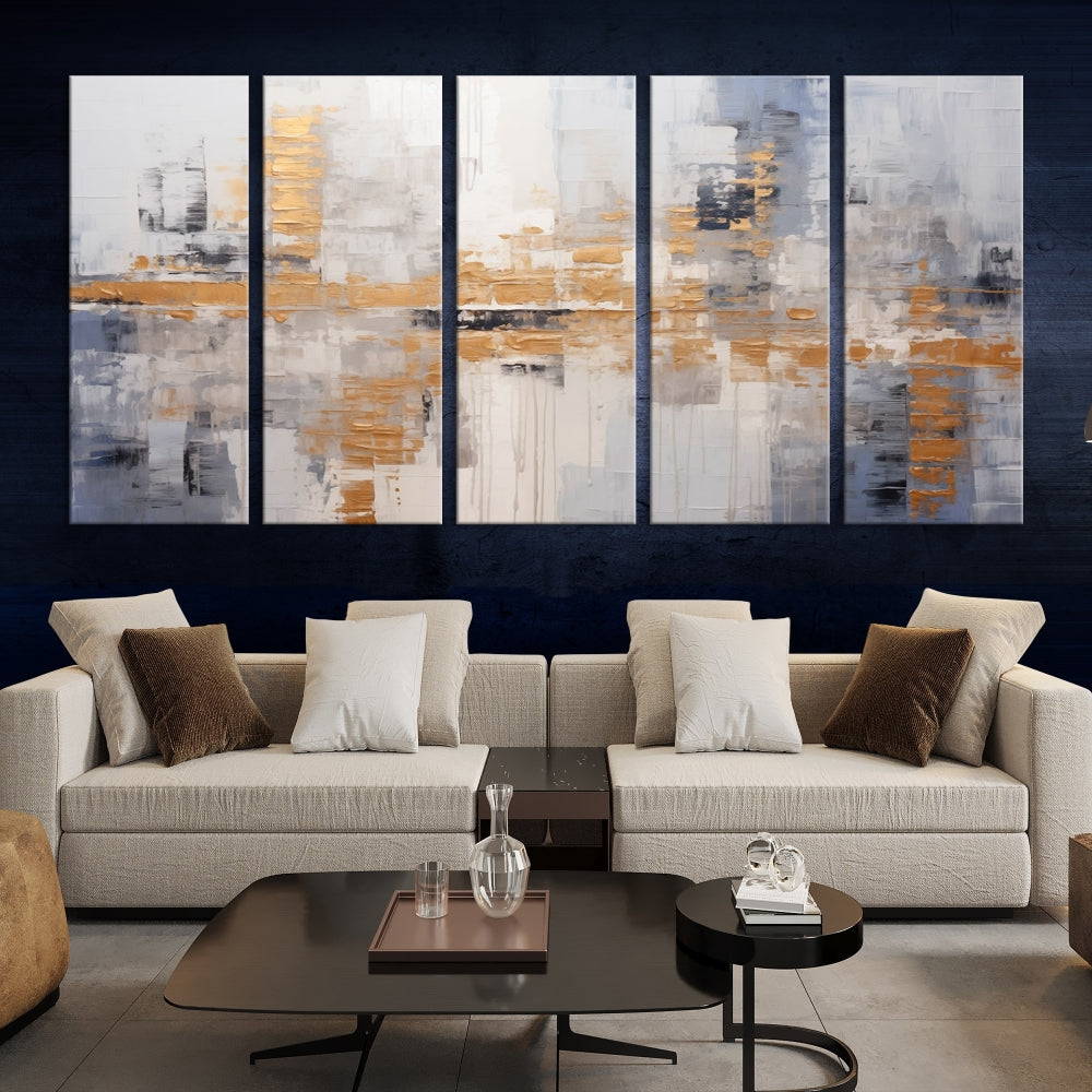 Edit-Images-Beige Modern Large Abstract Wall Art, Beige Modern Wall Art Canvas Print
