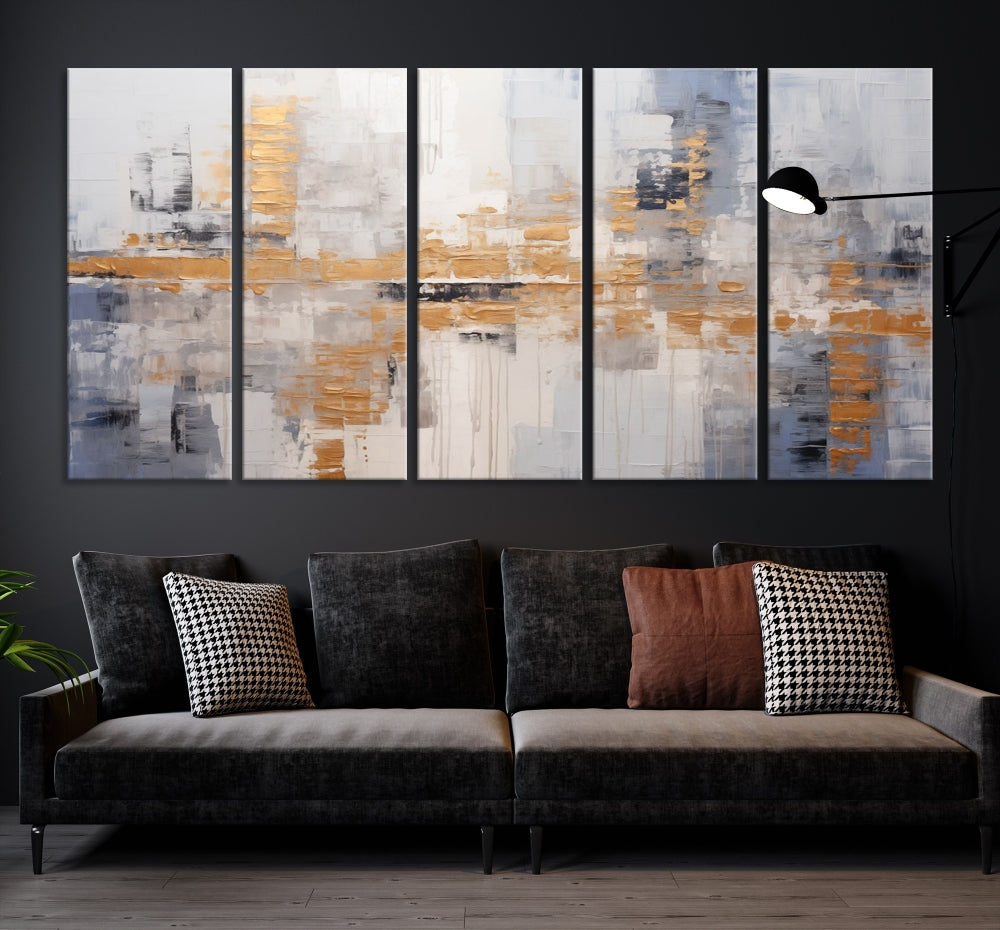 Edit-Images-Beige Modern Large Abstract Wall Art, Beige Modern Wall Art Canvas Print