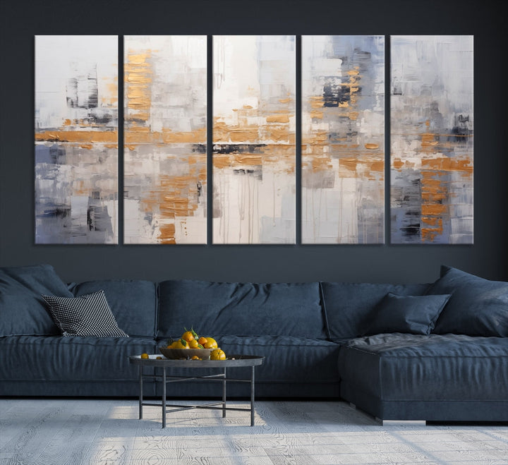 Edit-Images-Beige Modern Large Abstract Wall Art, Beige Modern Wall Art Canvas Print