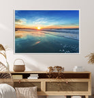 Blue Sky and Beach Wall Art Canvas Print