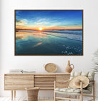 Blue Sky and Beach Wall Art Canvas Print