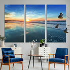 25542-MGV-CV-36X24-Blue Sky and Beach Wall Art Canvas Print
