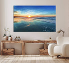 Blue Sky and Beach Wall Art Canvas Print