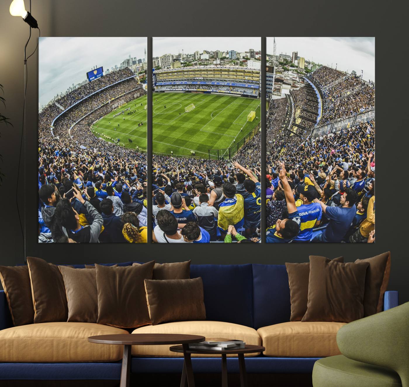 Boca Juniors Soccer Team Print Wall Art - Buenos Aires Bombonera Stadium Canvas Print