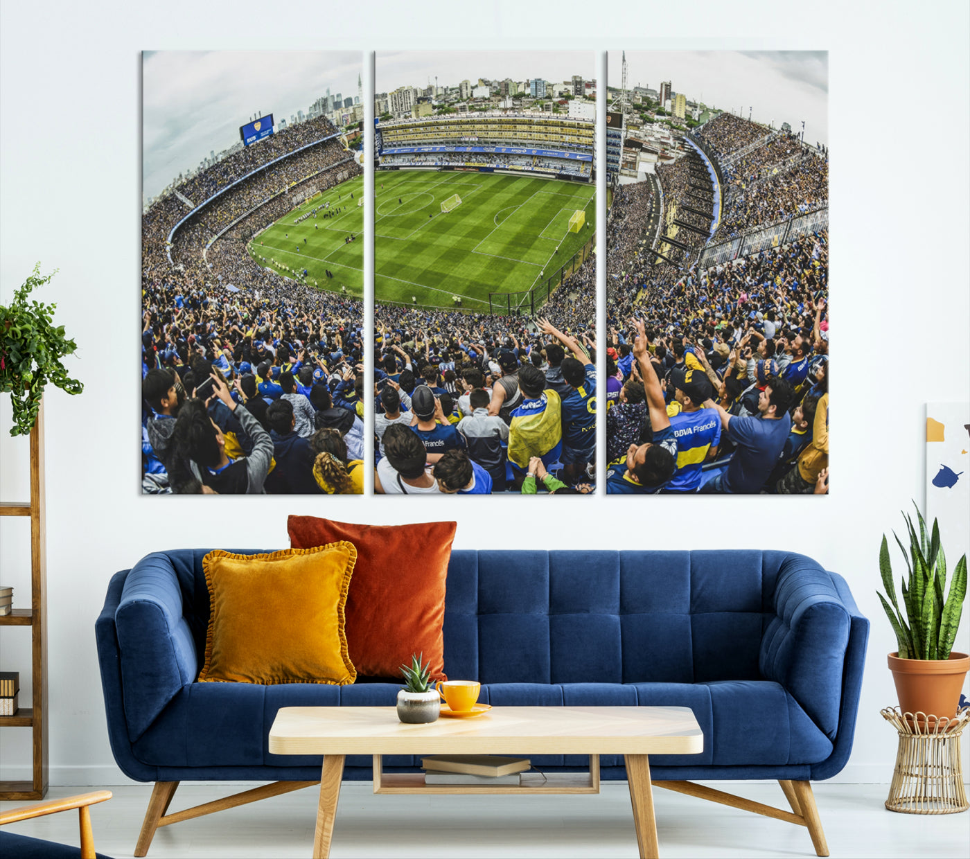 Boca Juniors Soccer Team Print Wall Art - Buenos Aires Bombonera Stadium Canvas Print