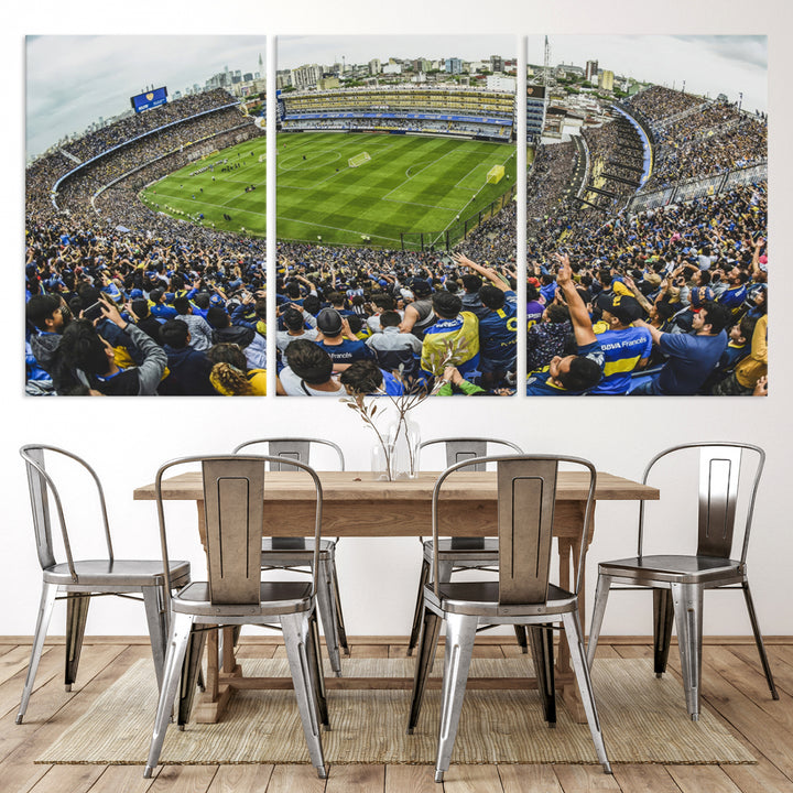 Boca Juniors Soccer Team Print Wall Art - Buenos Aires Bombonera Stadium Canvas Print