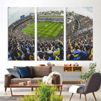 Boca Juniors Soccer Team Print Wall Art - Buenos Aires Bombonera Stadium Canvas Print