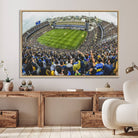 63839-MGV-FC-36X24_Natural-Boca Juniors Soccer Team Print Wall Art - Buenos Aires Bombonera Stadium Canvas Print