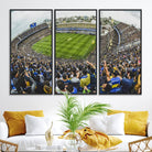 63839-MGV-FC-48X32-3P_Black-Boca Juniors Soccer Team Print Wall Art - Buenos Aires Bombonera Stadium Canvas Print