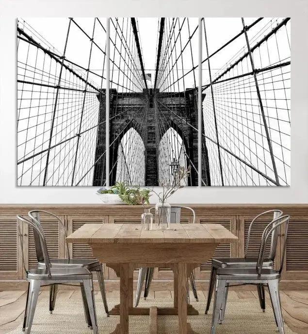 Brooklyn Bridge Wall Art Canvas Print