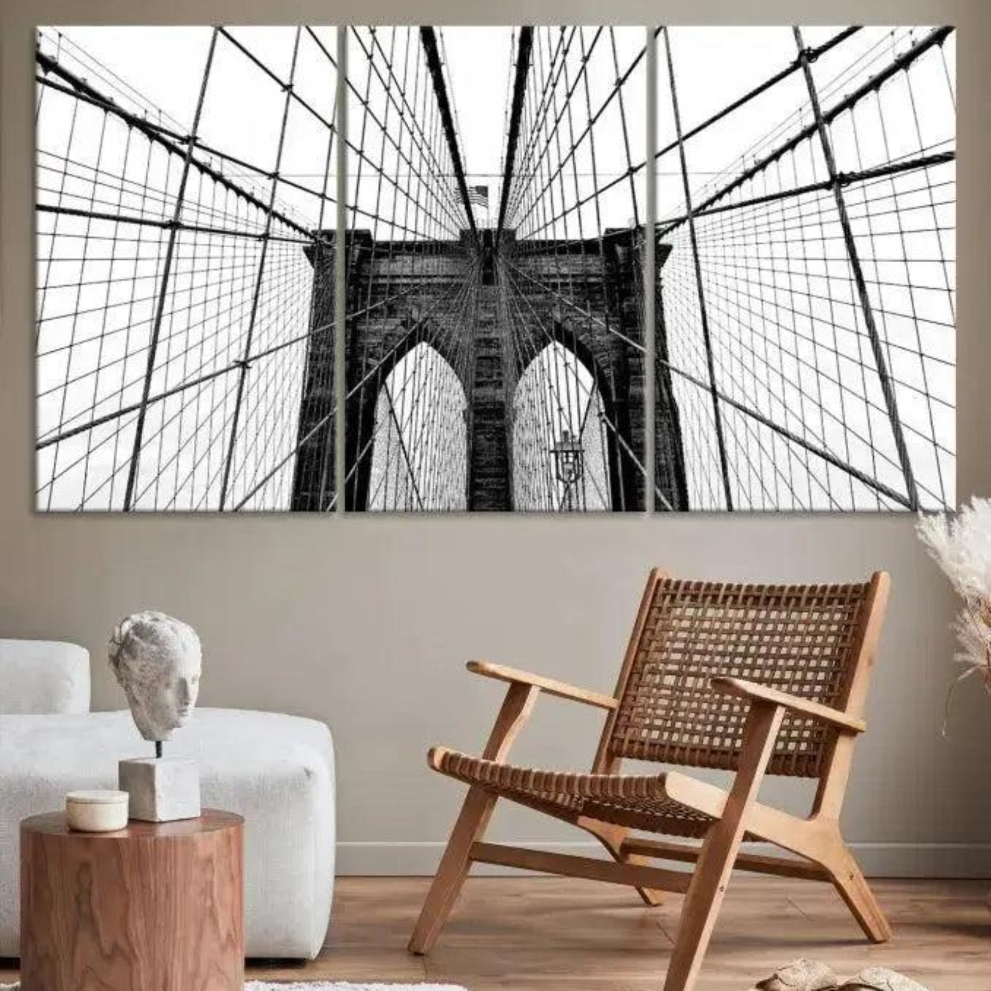 Edit-Images-Brooklyn Bridge Wall Art Canvas Print
