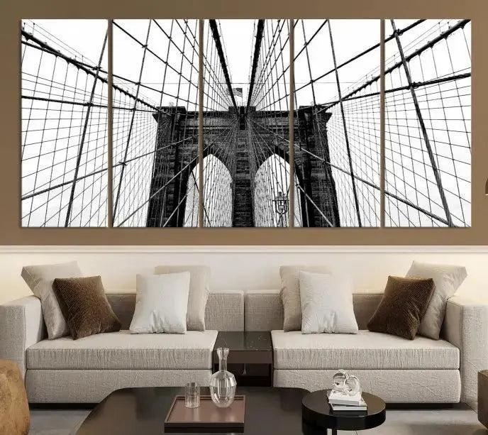 -Brooklyn Bridge Wall Art Canvas Print
