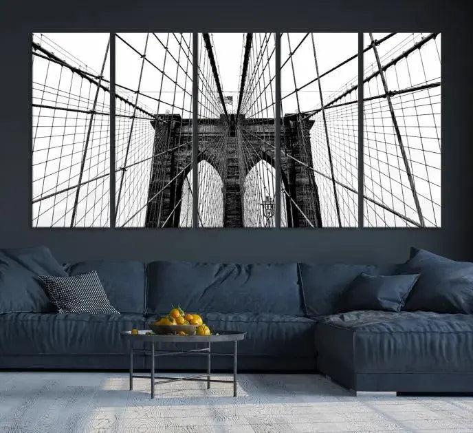 -Brooklyn Bridge Wall Art Canvas Print