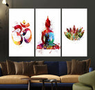 Buddha Canvas, Asian Wall Art, Yoga Medit Canvas Print